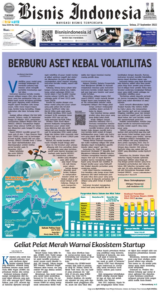 Jual Koran Bisnis Indonesia Edisi September Tokobisnis Com